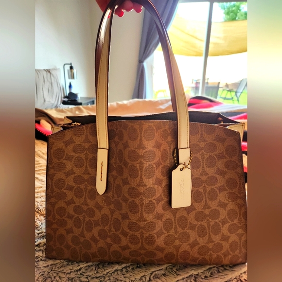 Coach Handbags - Coach Charlie Carryall In Signature Canvas
